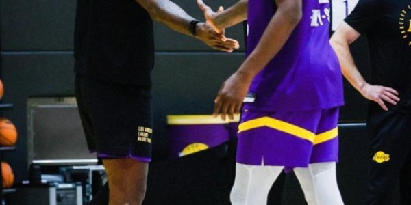 湖人备战季后赛！詹皇加练三种武器，布朗尼扮华子